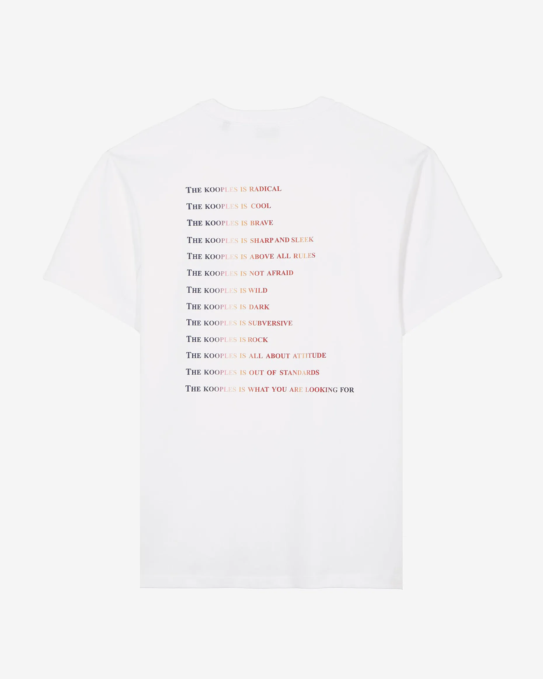 T-shirt avec logo multicolore blanc