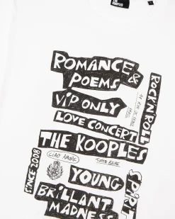 T-shirt avec sérigraphie blanc