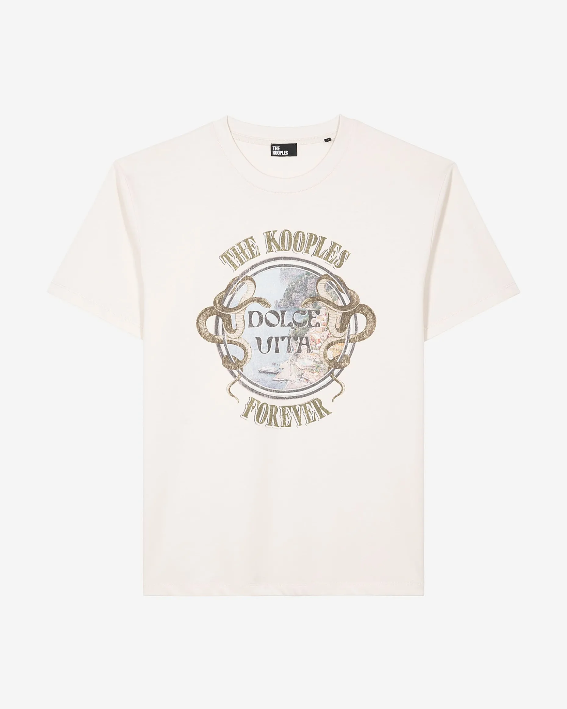 T-shirt avec sérigraphie Dolce Vita beige