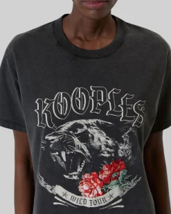 T-shirt avec sérigraphie noir