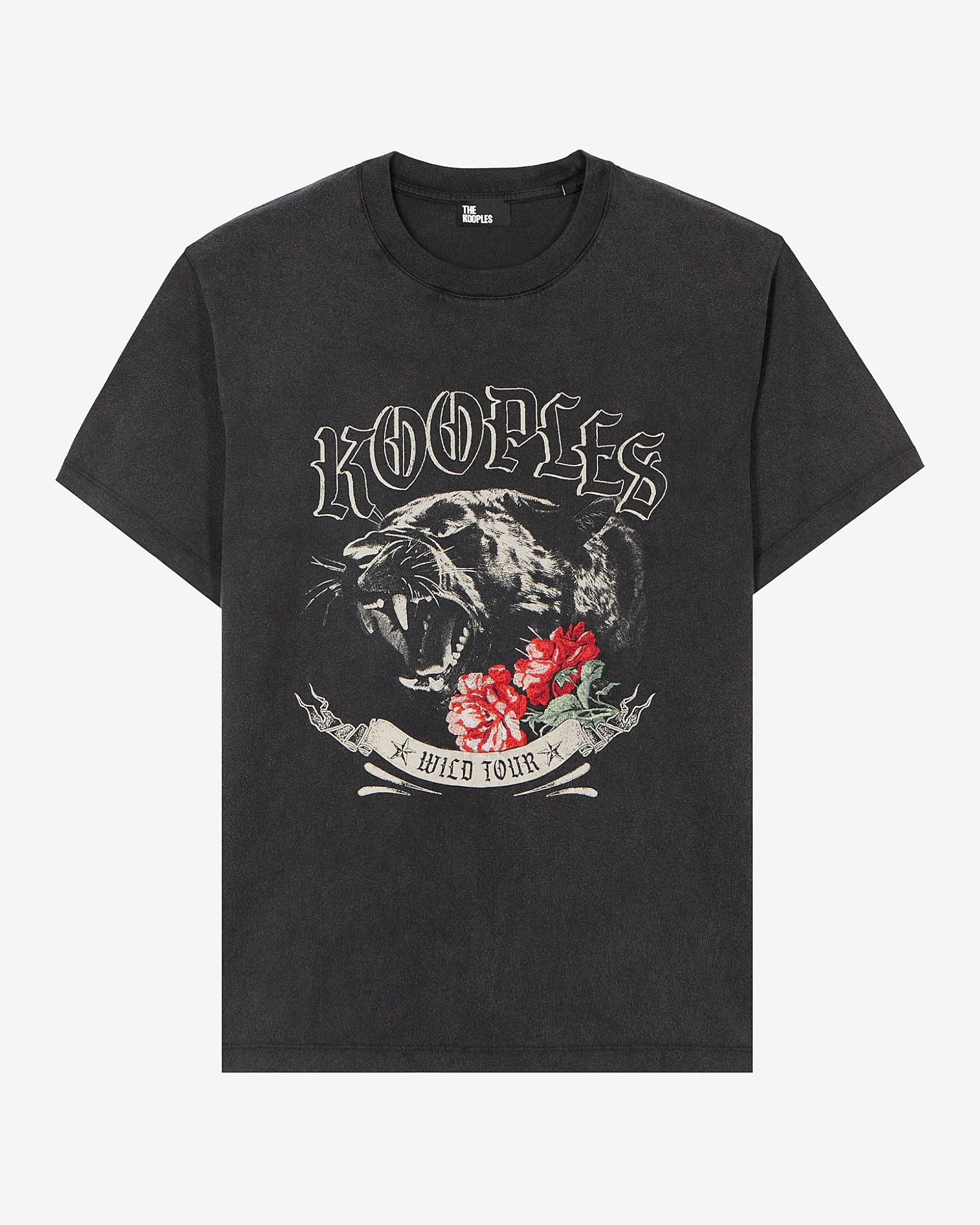 T-shirt avec sérigraphie noir