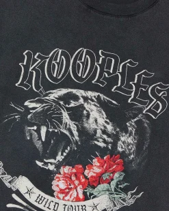 T-shirt avec sérigraphie noir