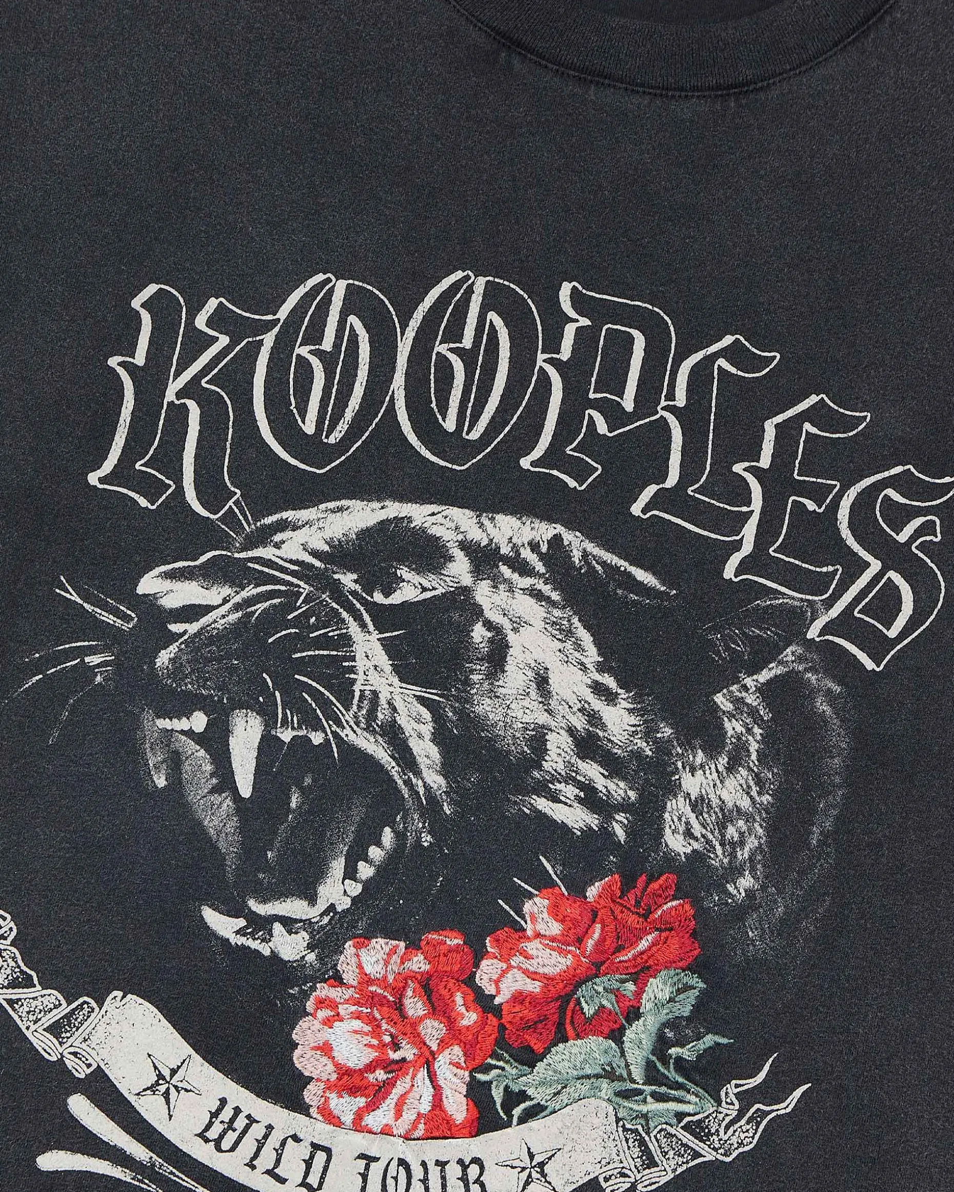 T-shirt avec sérigraphie noir