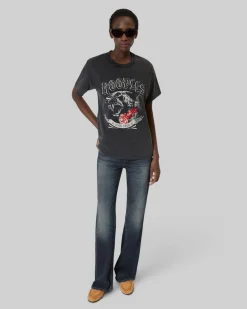 T-shirt avec sérigraphie noir