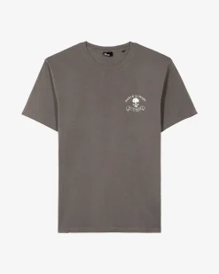 T-shirt avec sérigraphie Skull gris