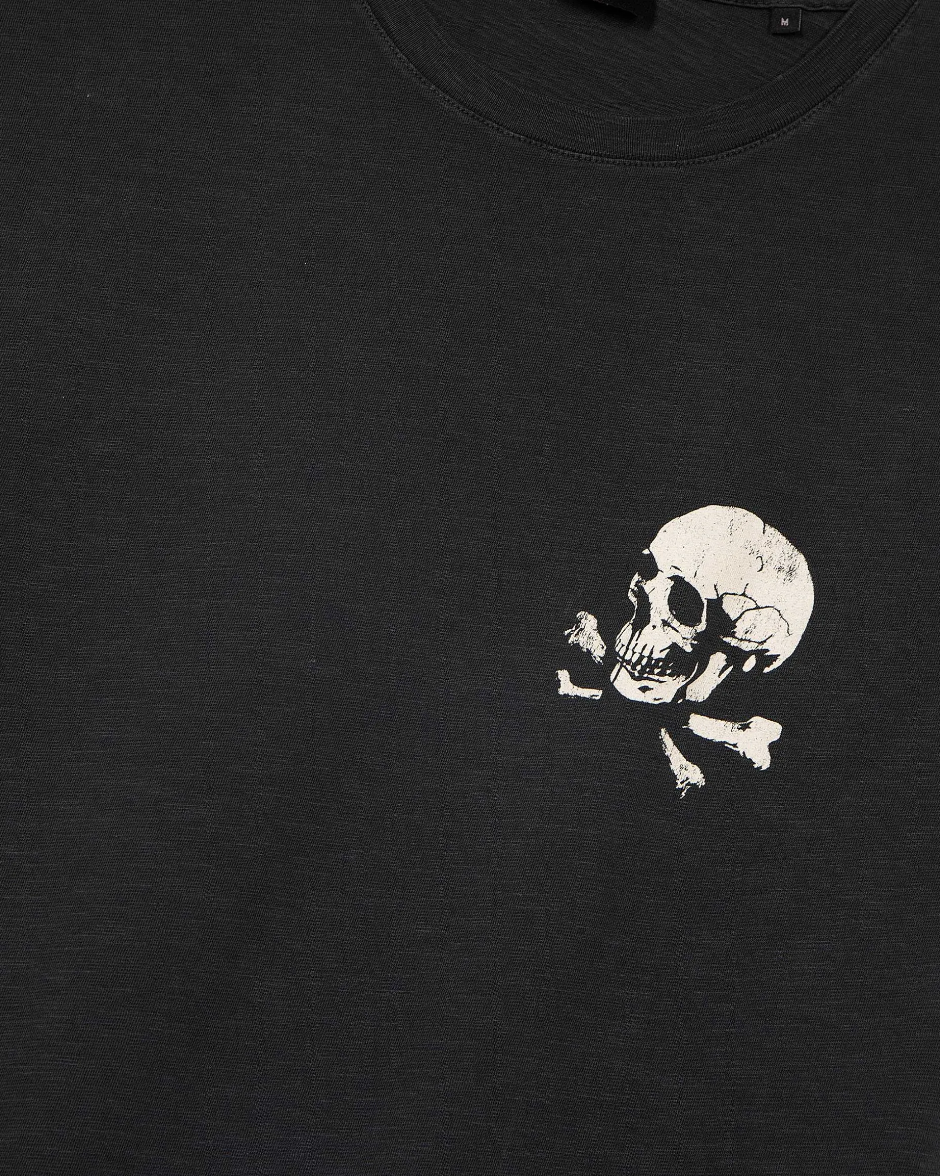 T-shirt avec sérigraphie Skull noir