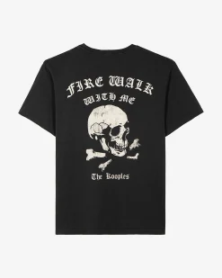 T-shirt avec sérigraphie Skull noir