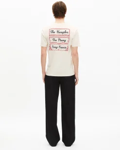 T-shirt avec sérigraphie Via Prony beige