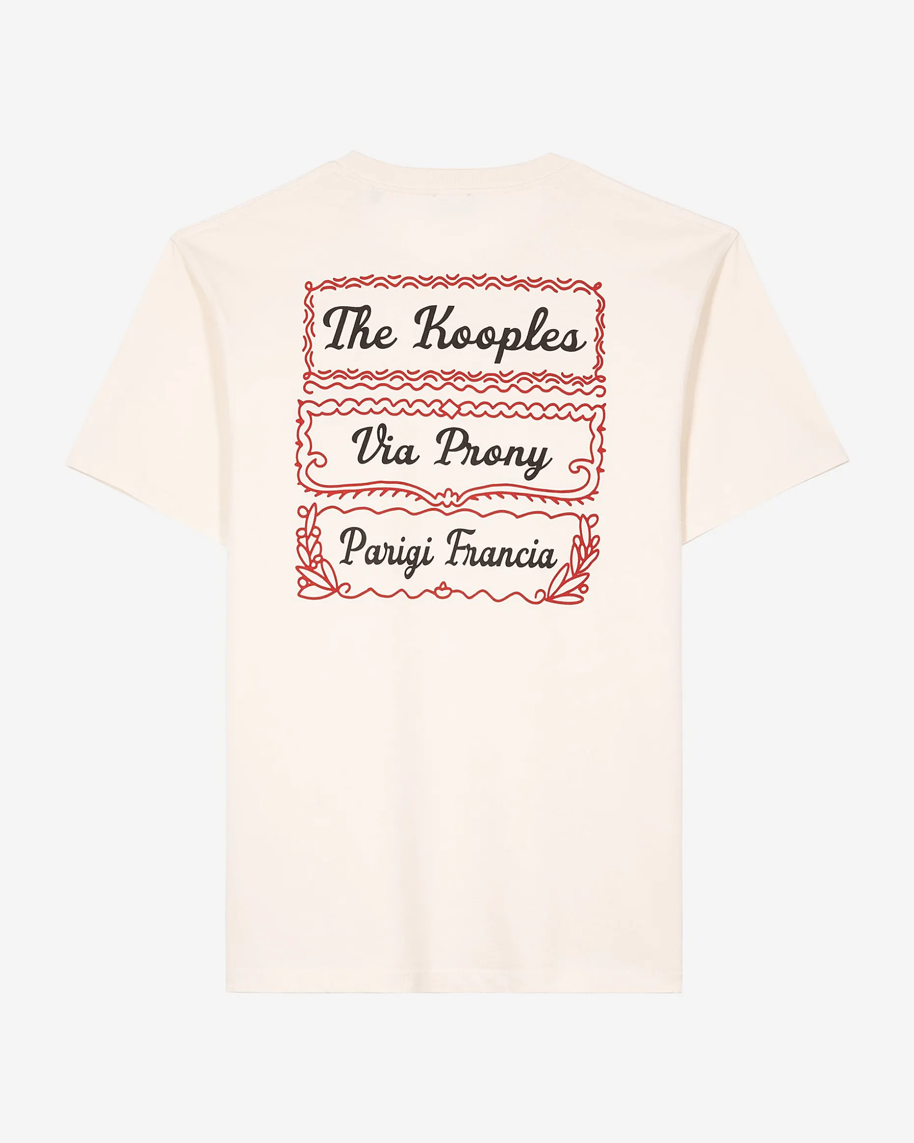 T-shirt avec sérigraphie Via Prony beige