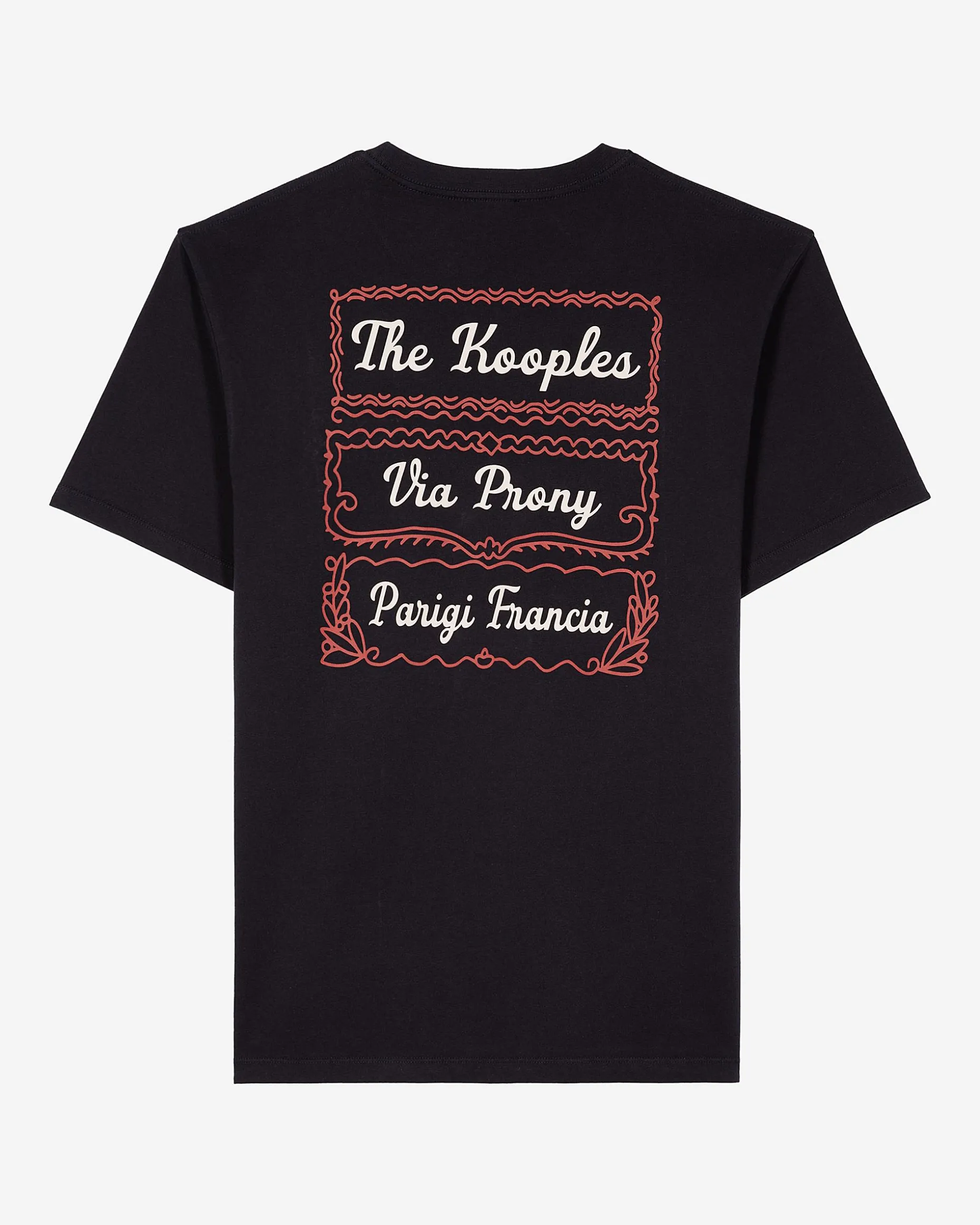 T-shirt avec sérigraphie Via Prony marine