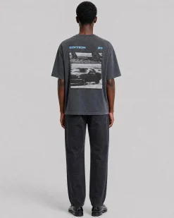 T-shirt avec sérigraphie voiture noir