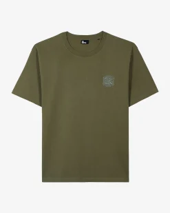 T-shirt à blason kaki