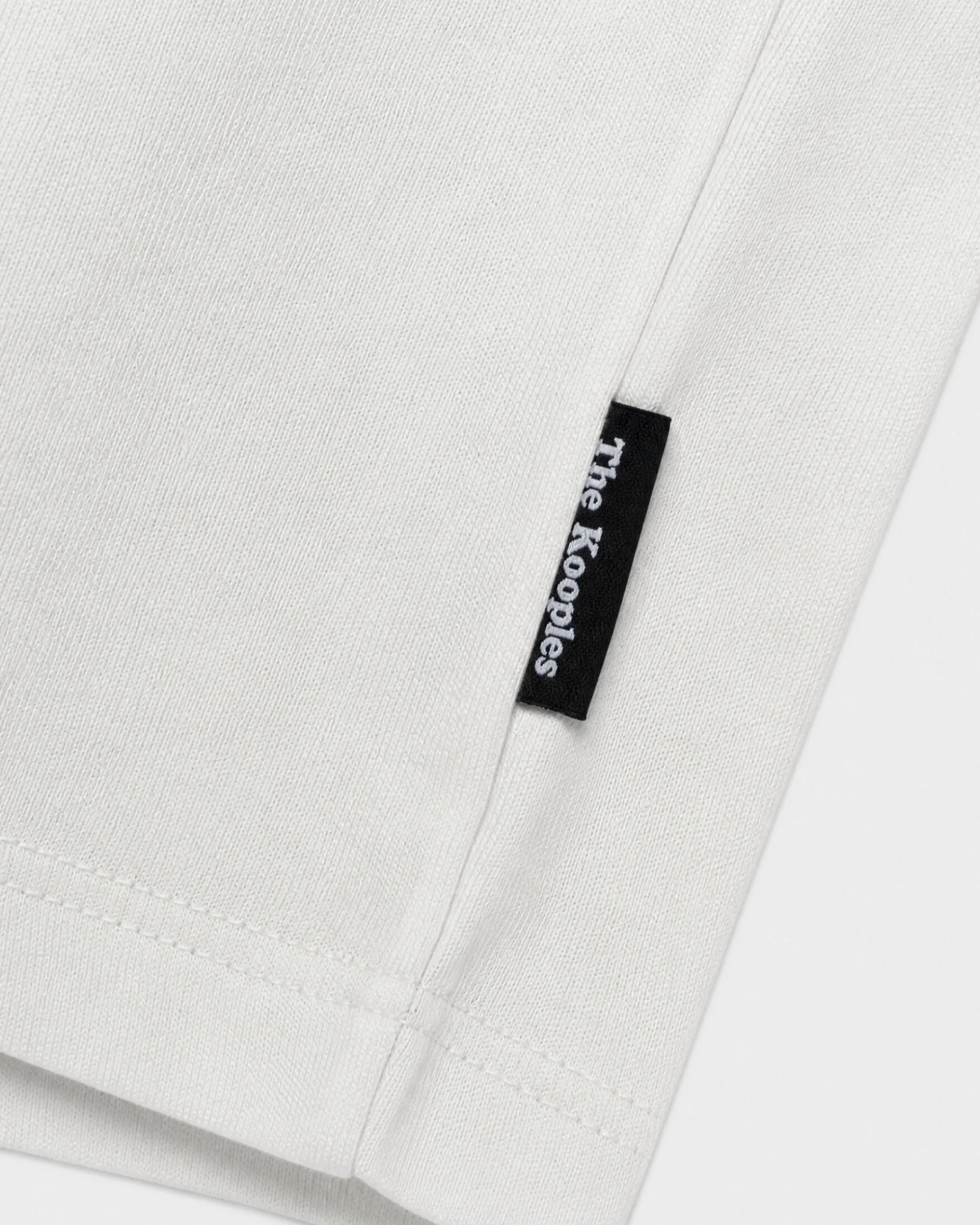 T-shirt col rond en coton blanc
