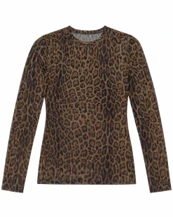 T-shirt imprimé léopard