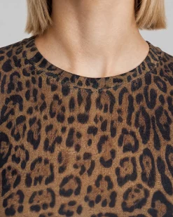 T-shirt imprimé léopard