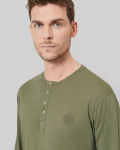 T-shirt manches longues vert