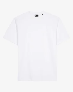 T-shirt Mixte droit uni blanc