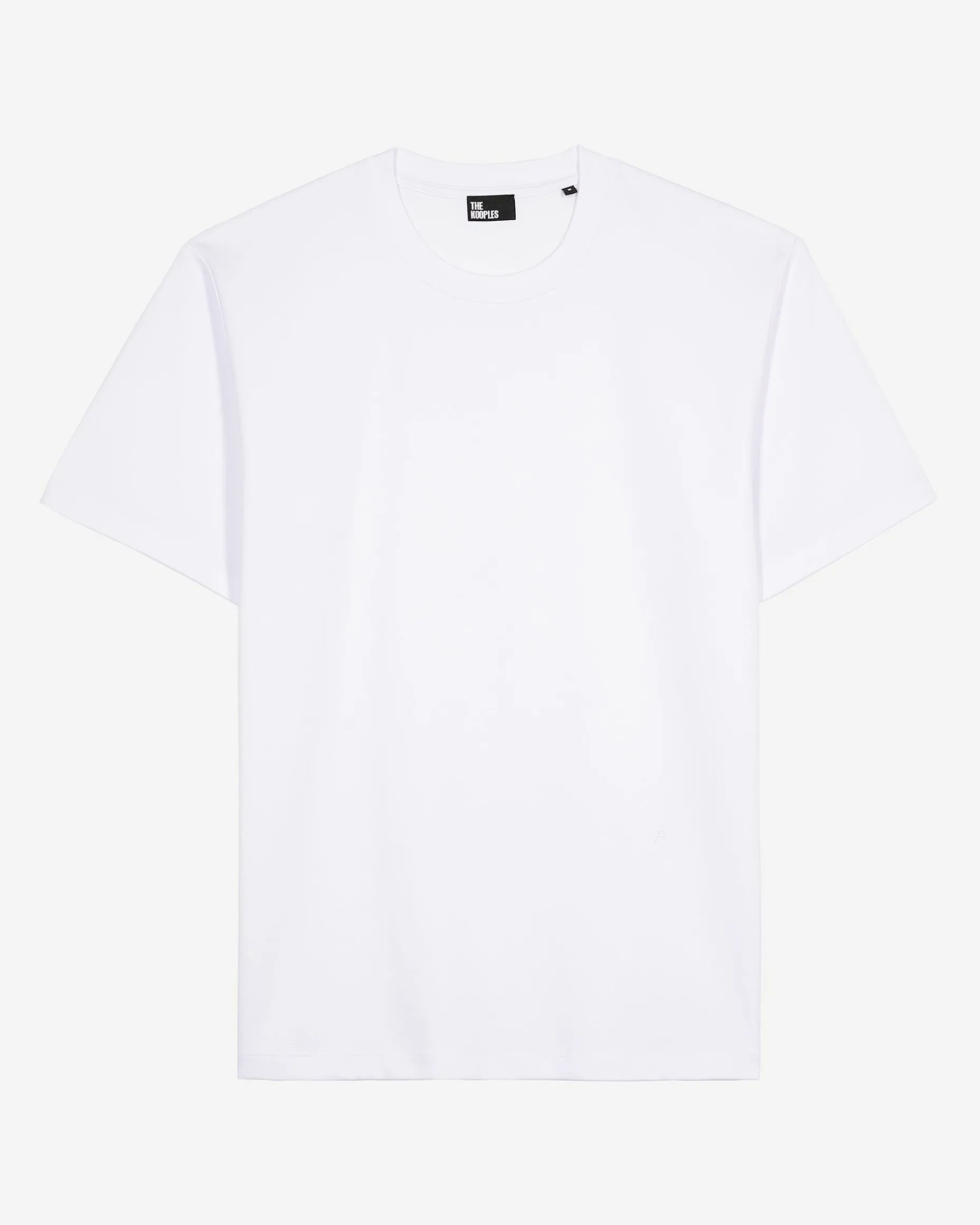 T-shirt Mixte droit uni blanc