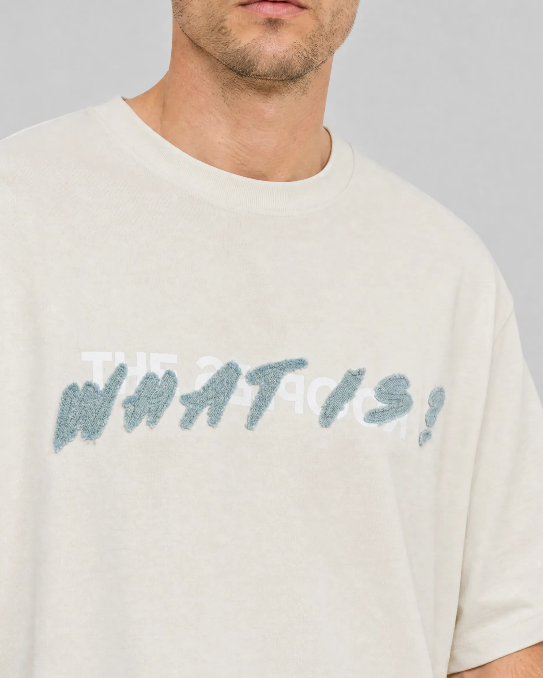 T-shirt patch denim What Is beige