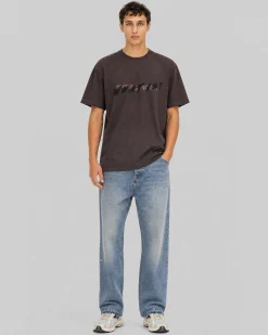 T-shirt patch denim What is marron