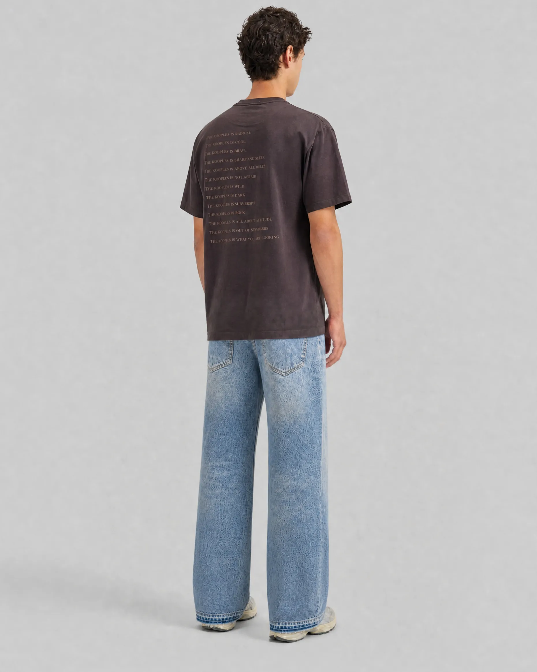 T-shirt patch denim What is marron