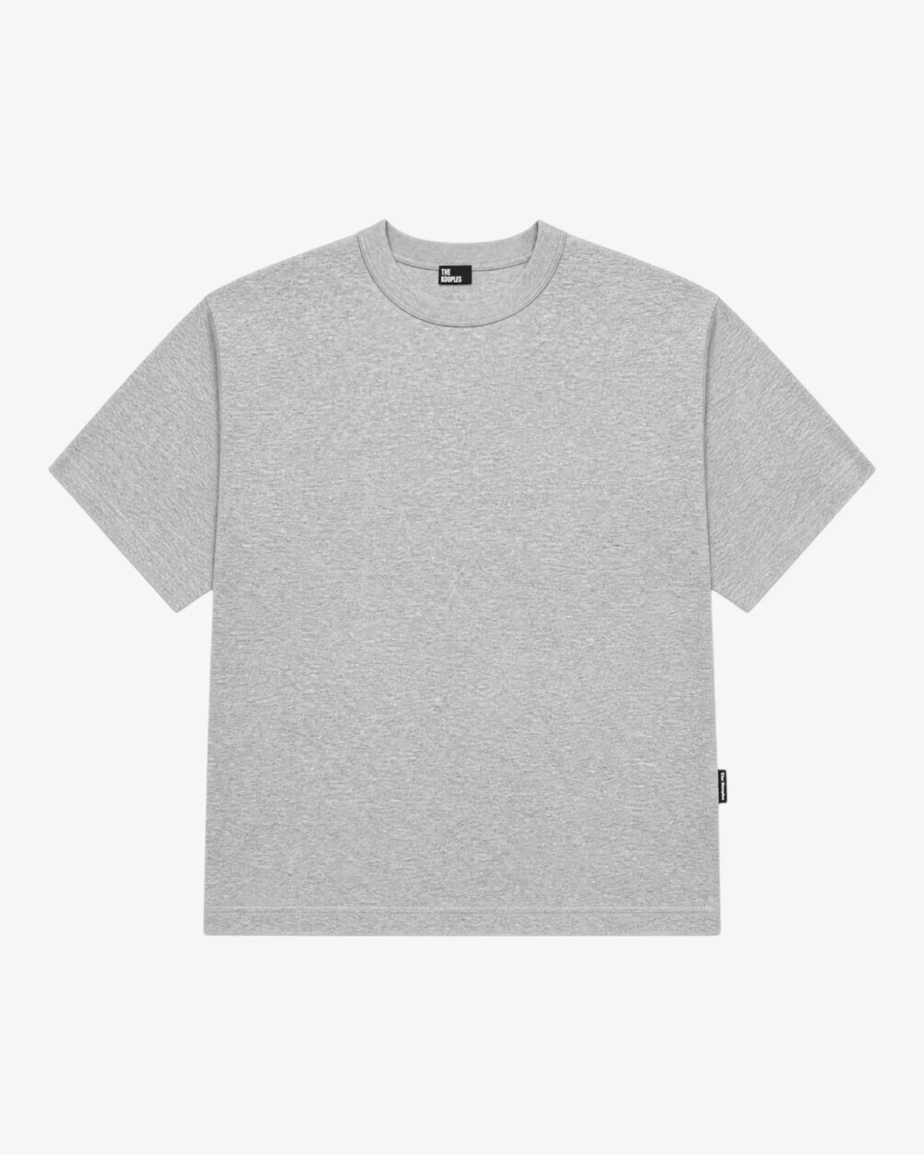 T-shirt uni gris chiné