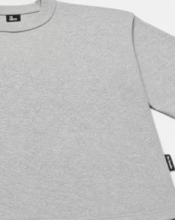 T-shirt uni gris chiné