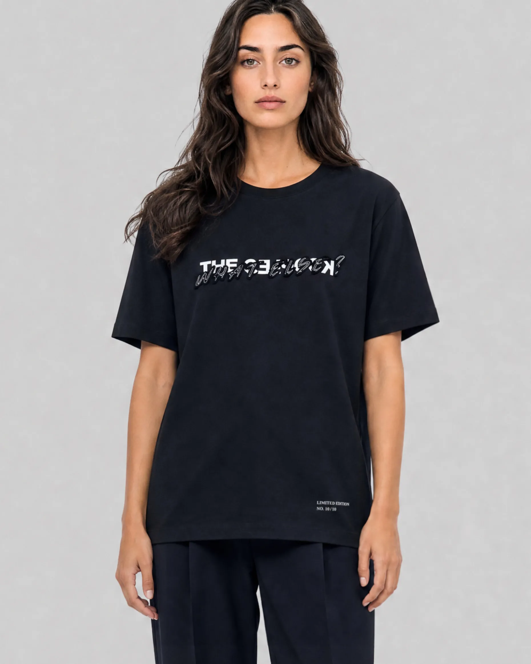 T-shirt What Else noir mixte
