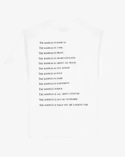 T-shirt What Is avec perles blanc