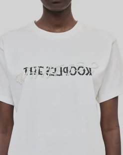 T-shirt What Is avec perles blanc