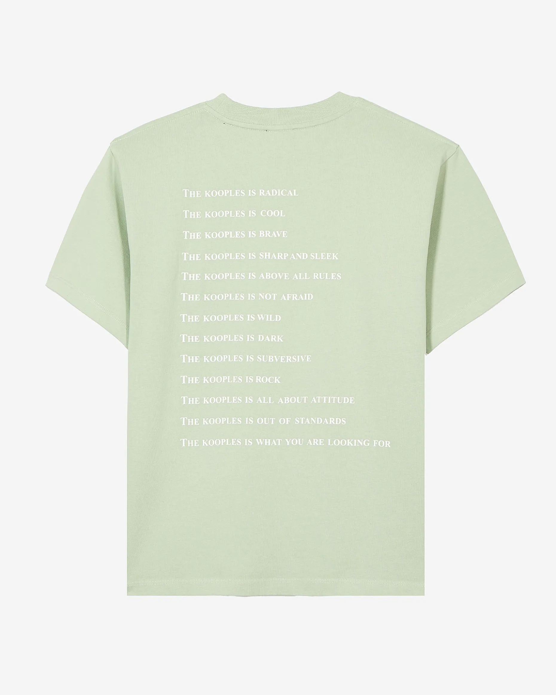 T-shirt What Is avec strass vert