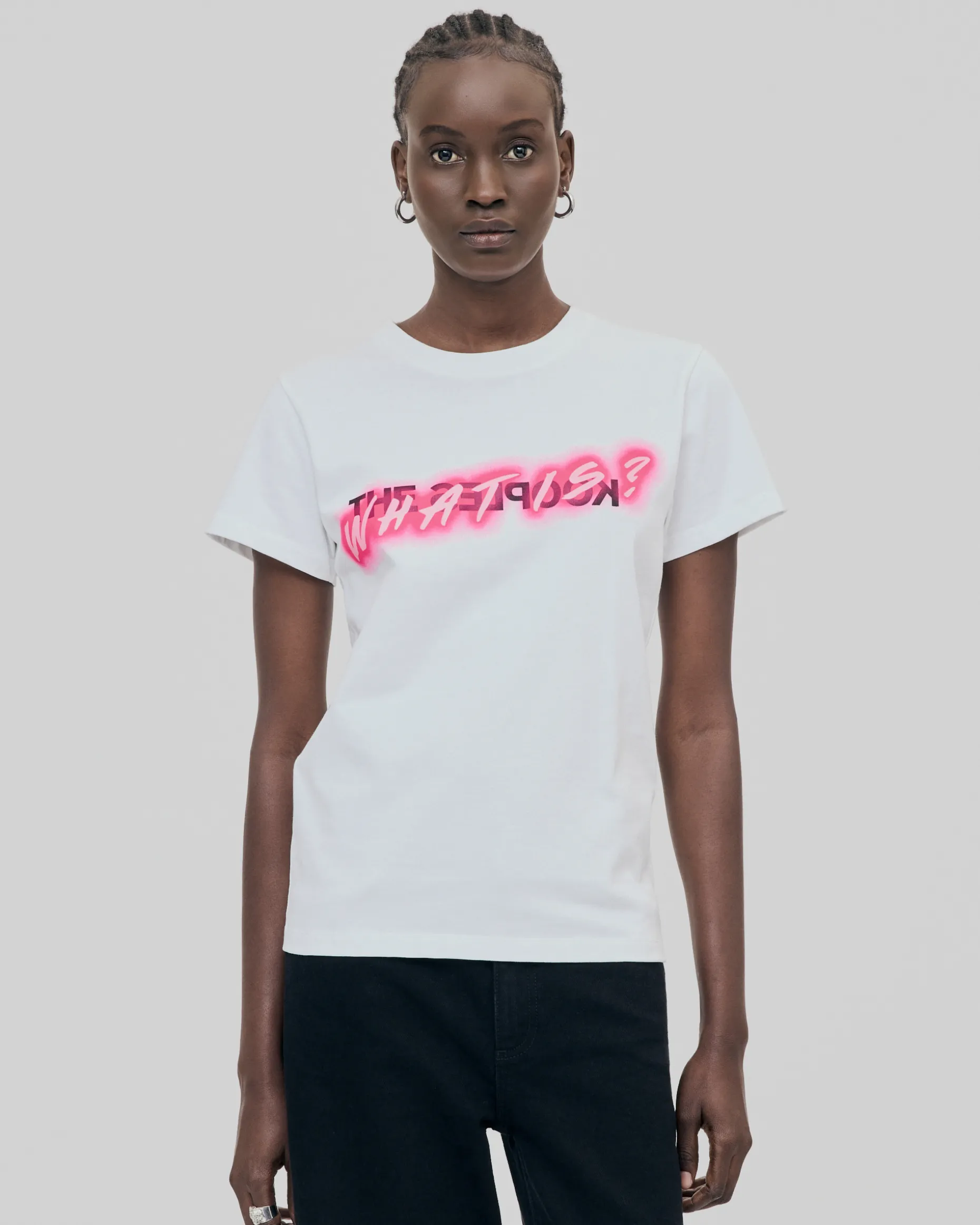 T-shirt What Is fluo blanc