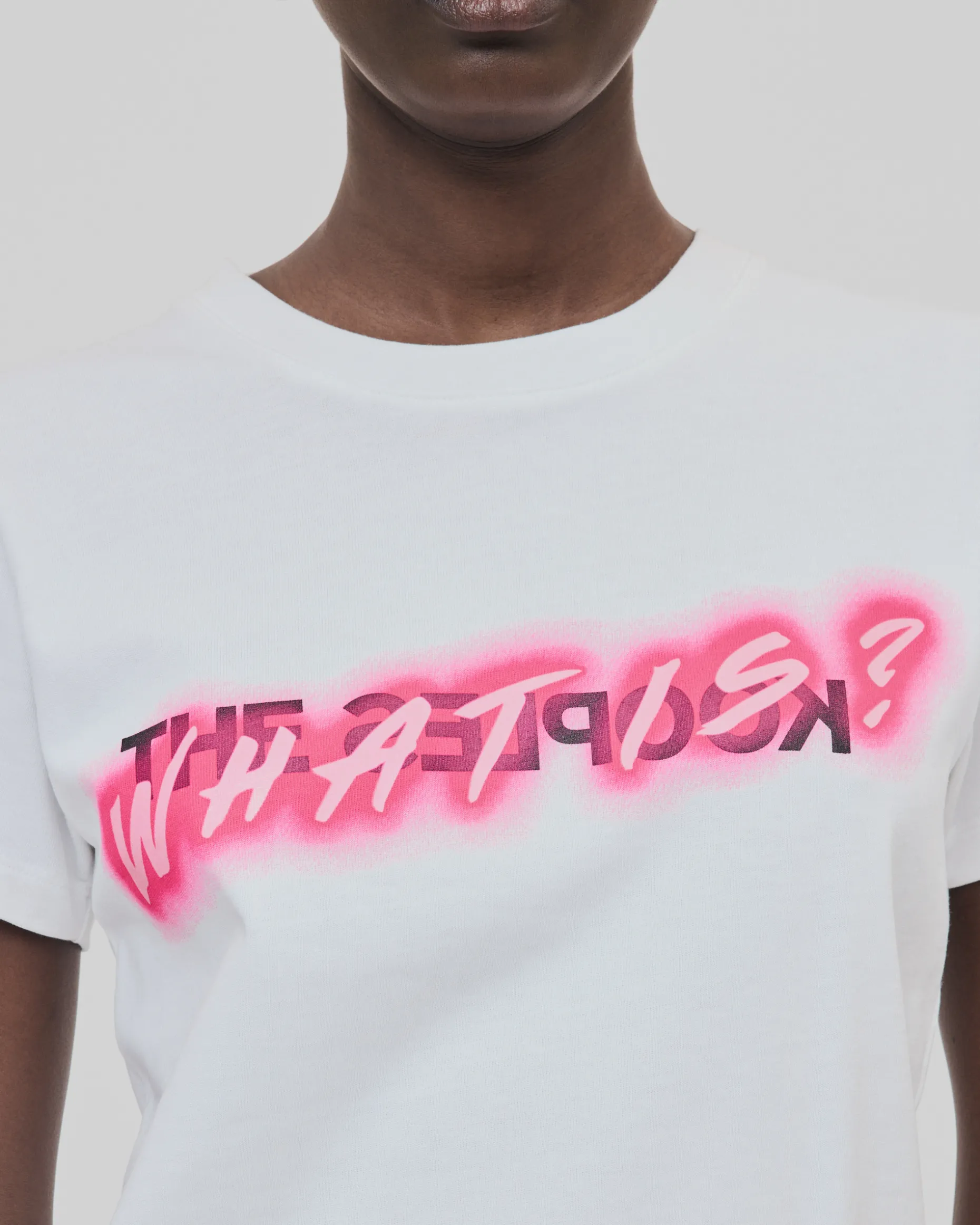 T-shirt What Is fluo blanc
