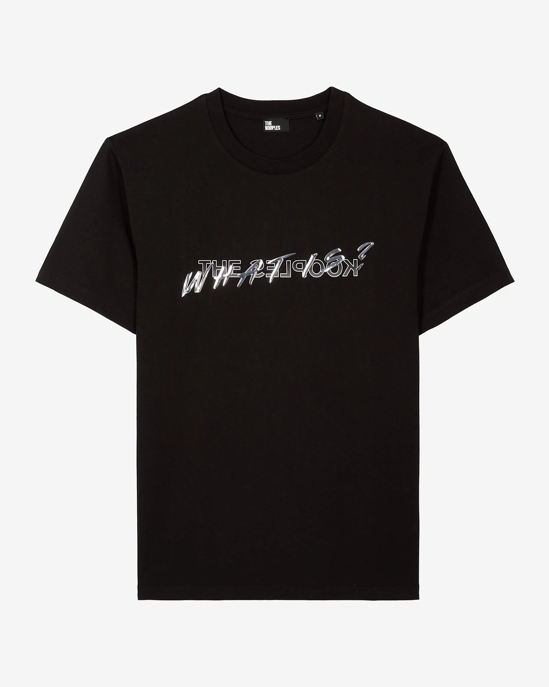 T-shirt What Is métallique noir