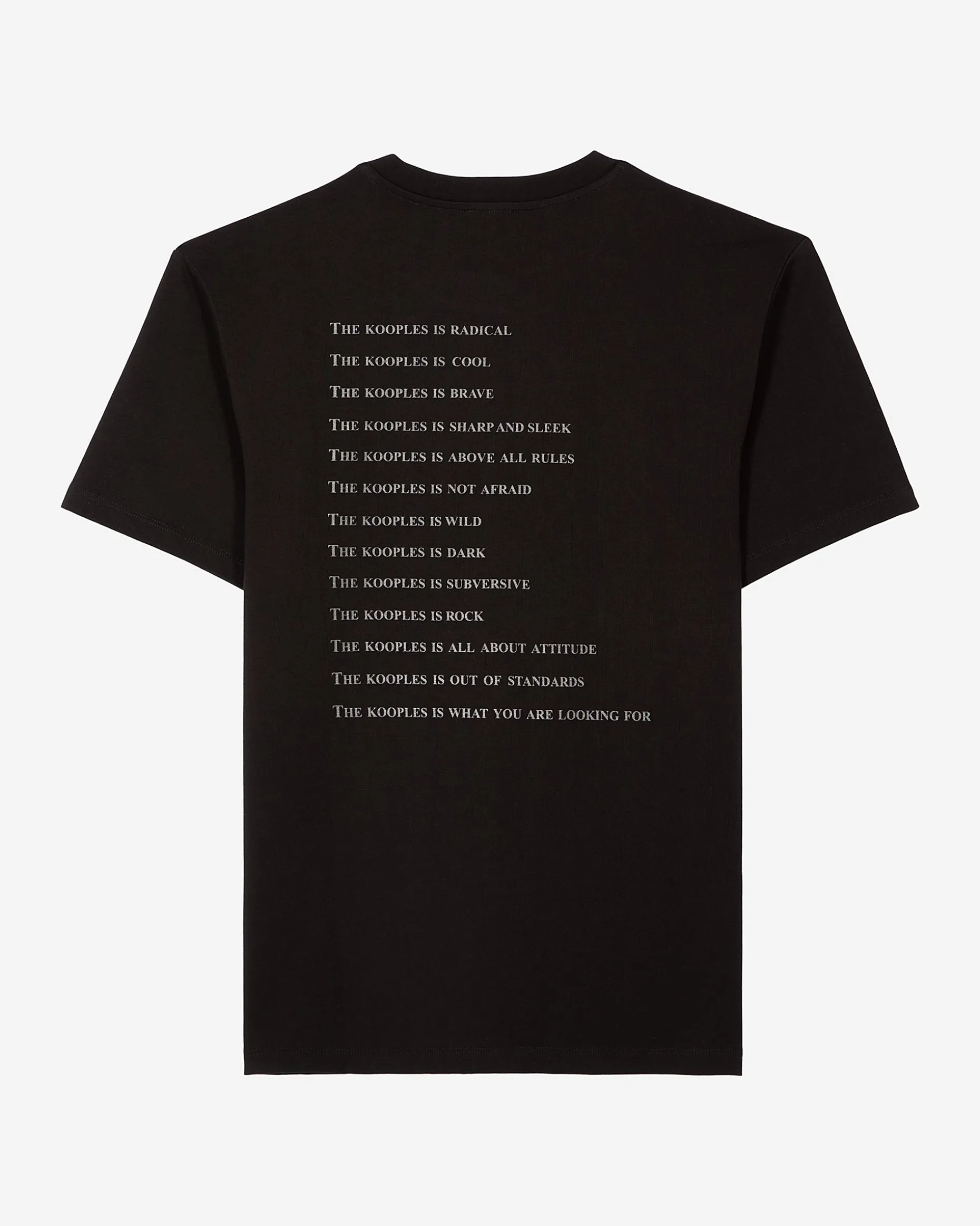 T-shirt What Is métallique noir