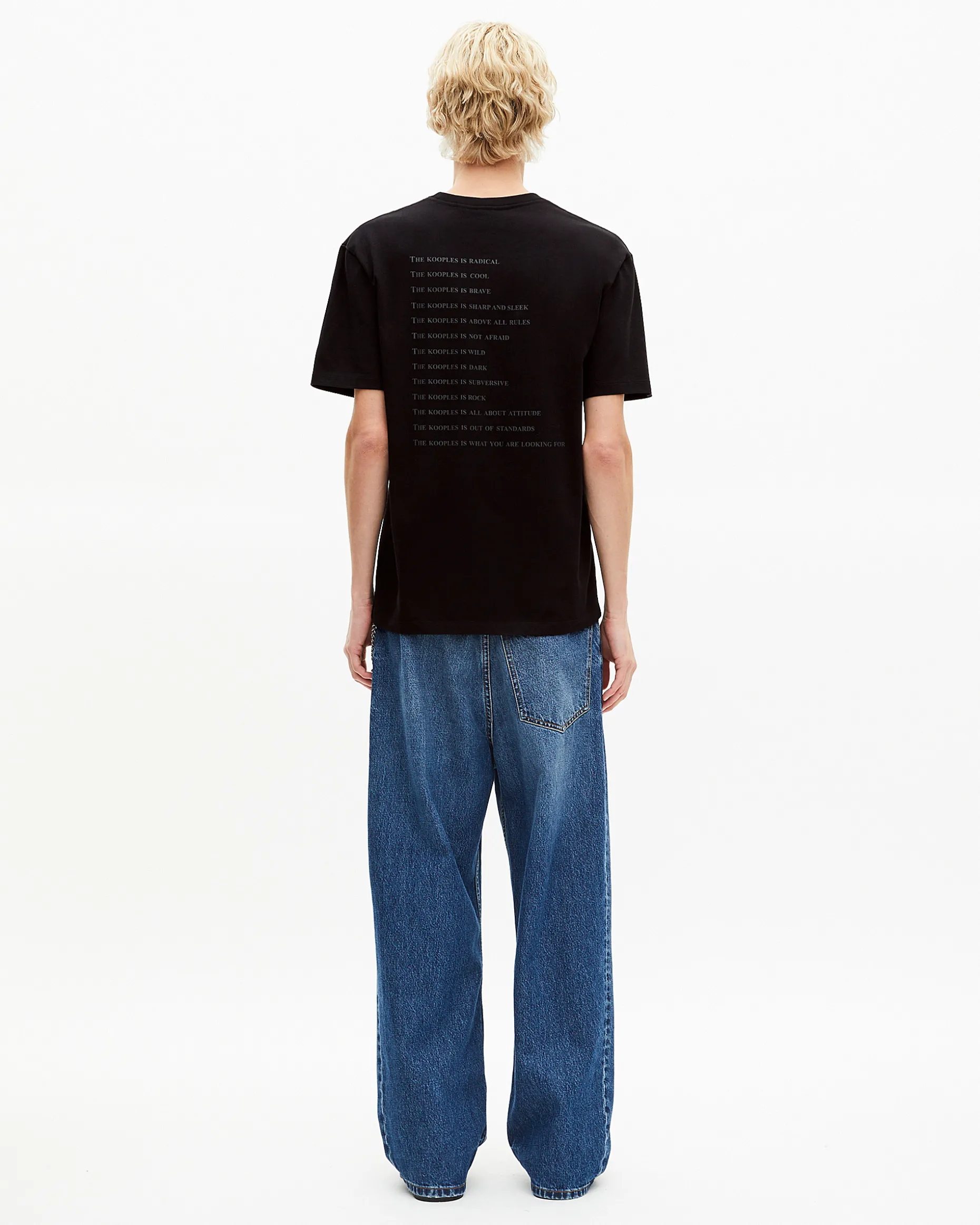 T-shirt What Is métallique noir