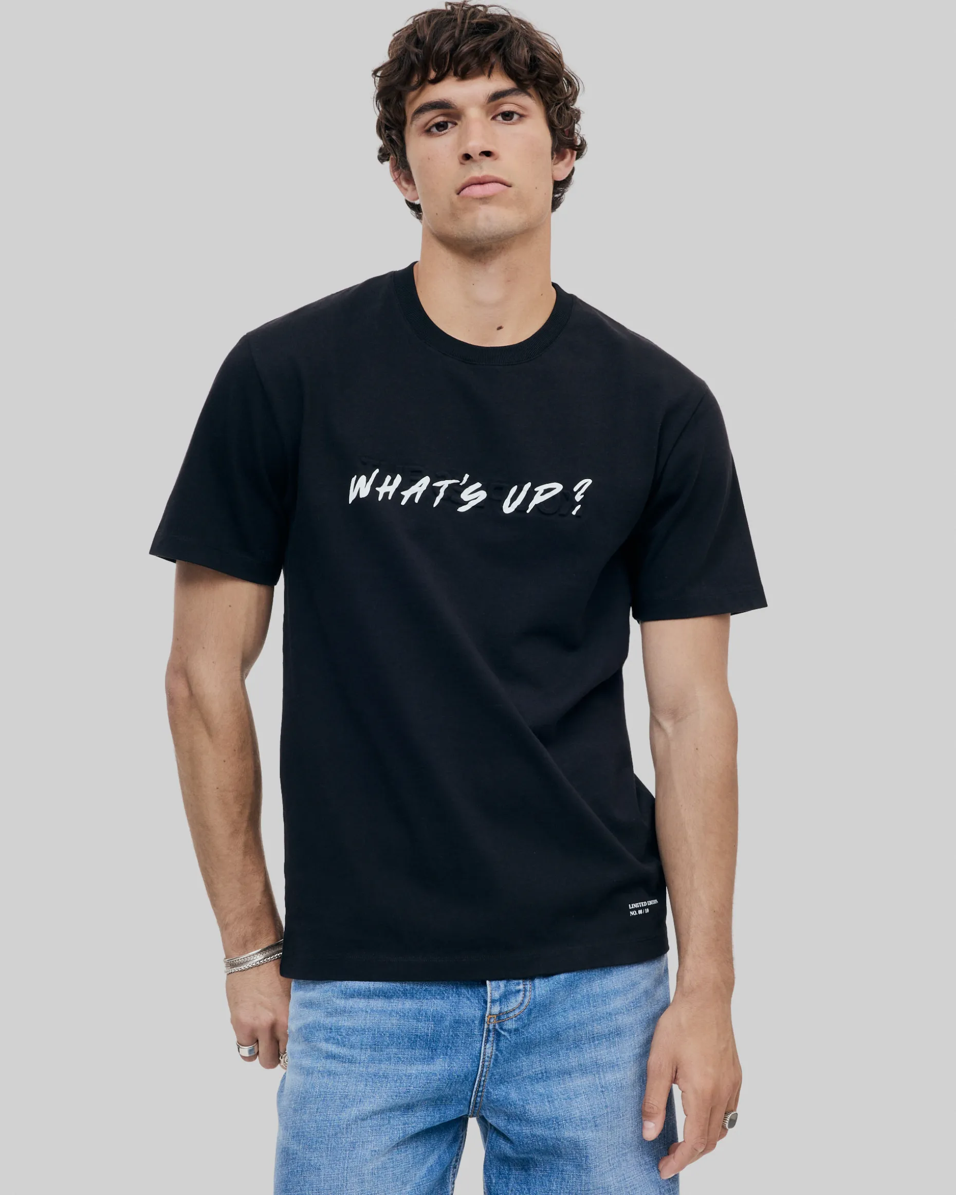 T-shirt What's Up noir mixte