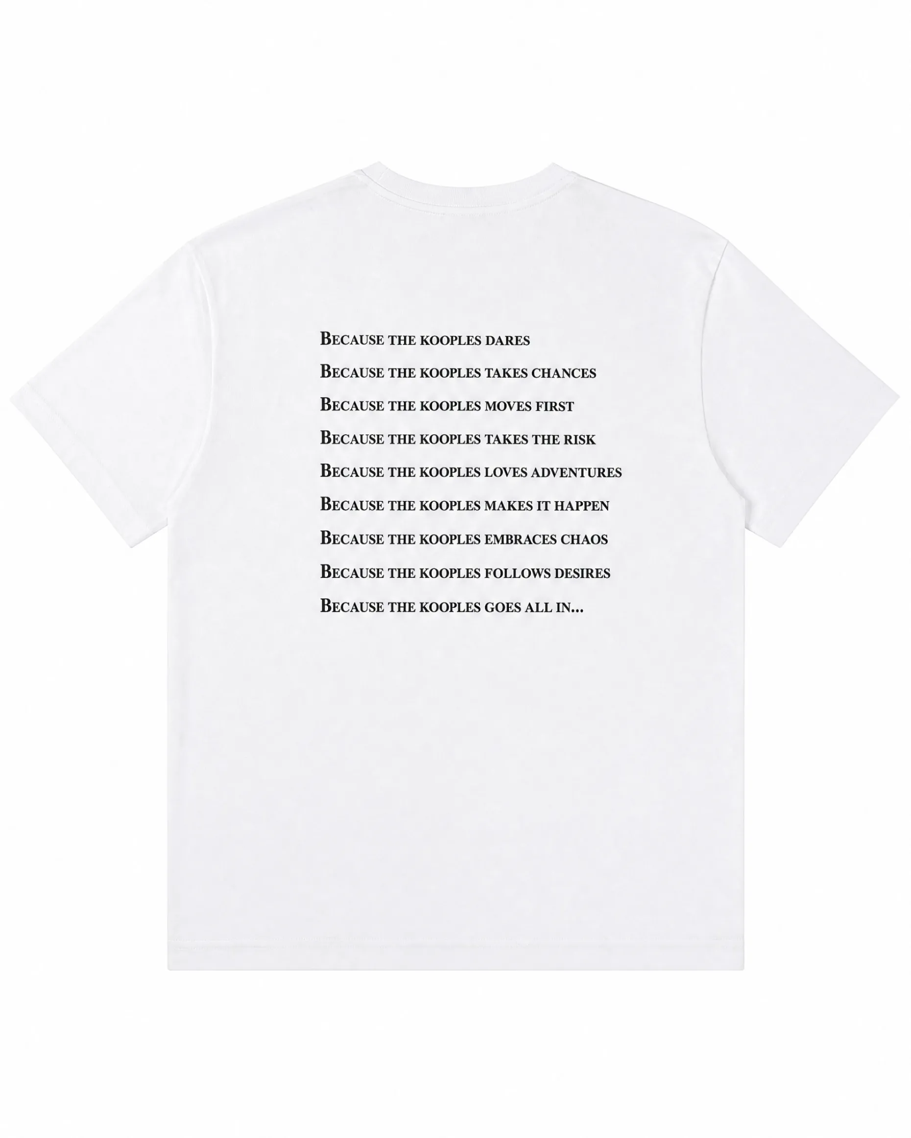 T-shirt Why Not blanc mixte