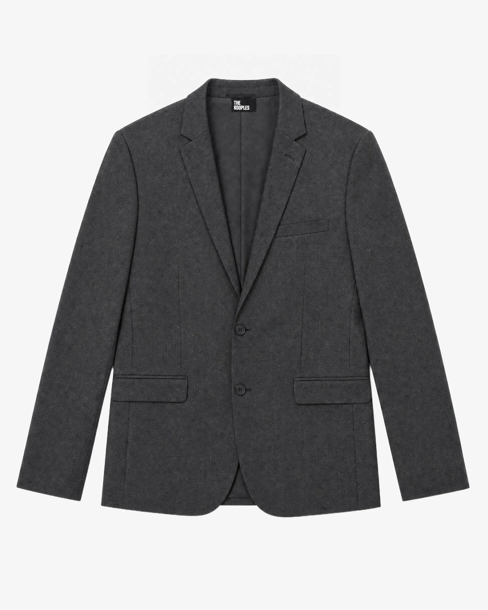 Veste de costume coupe ajustée en laine gris