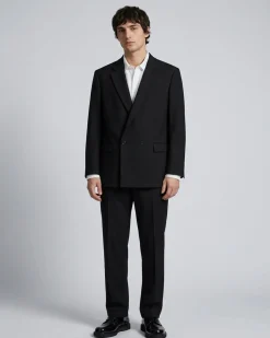 Veste de costume croisée marine