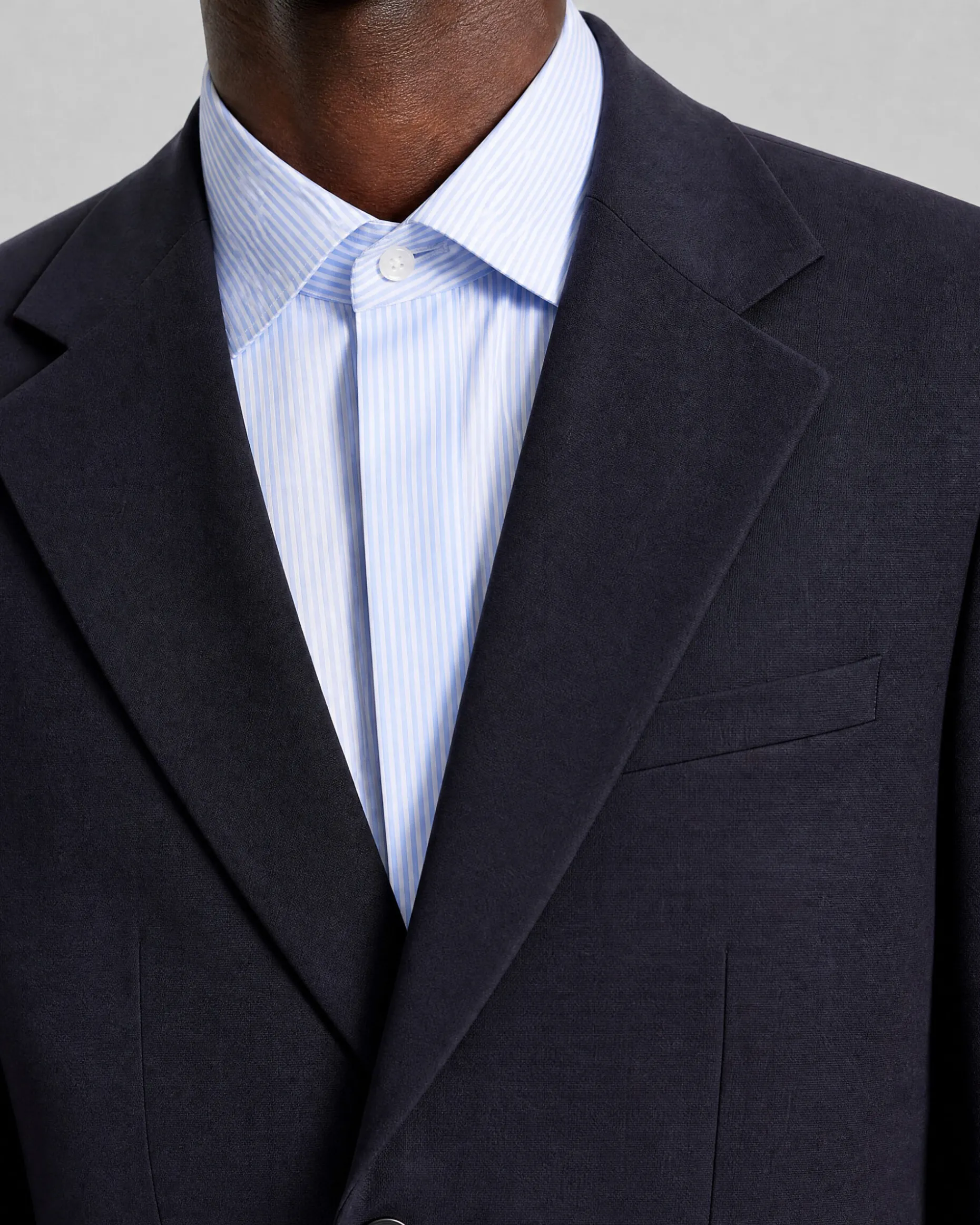 Veste de costume en laine marine