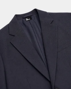 Veste de costume en laine marine