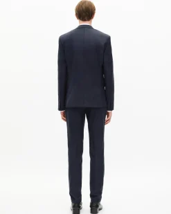 Veste de costume en laine marine