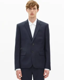 Veste de costume en laine marine