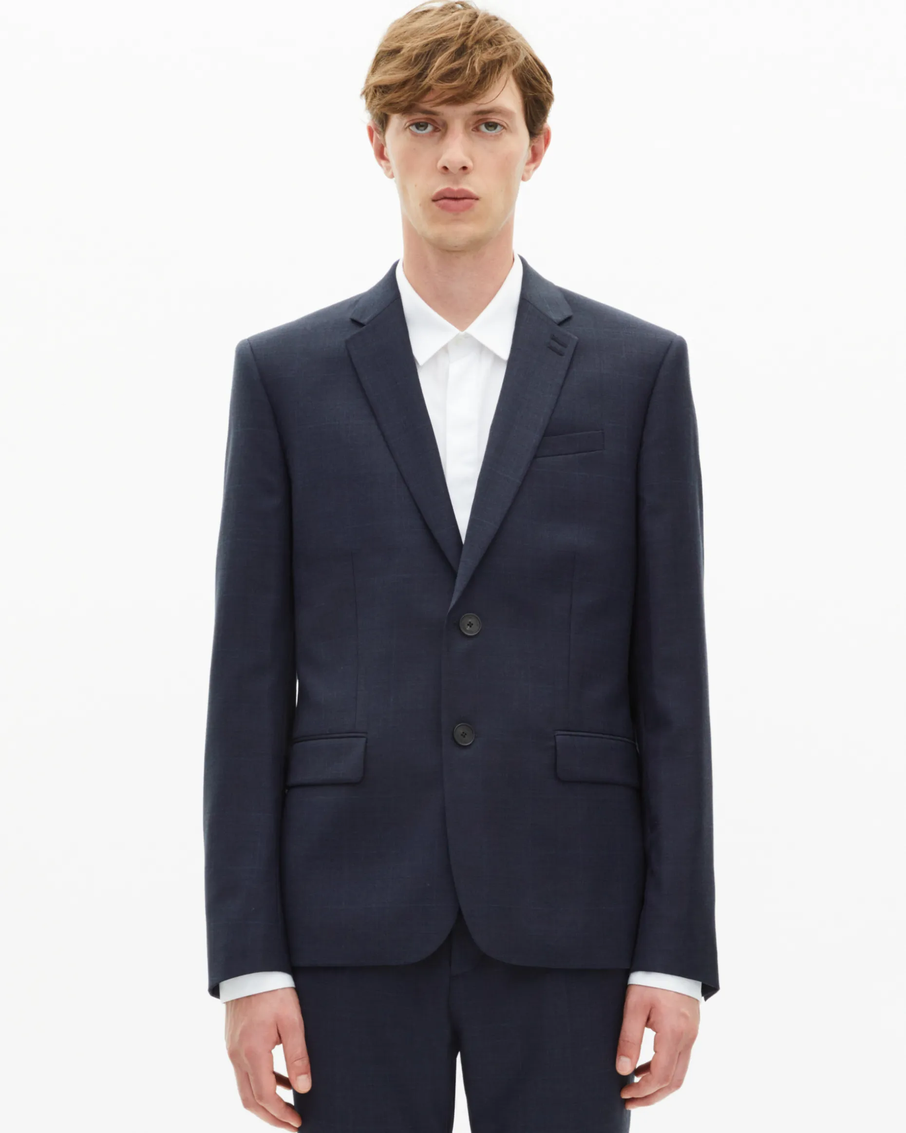 Veste de costume en laine marine