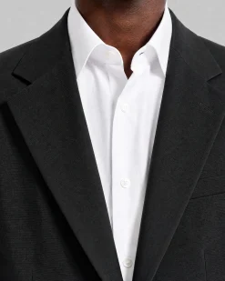 Veste de costume en laine noire