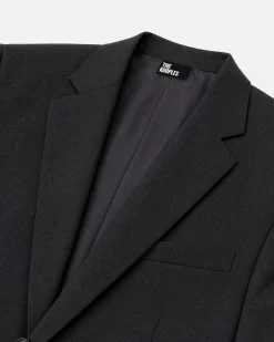 Veste de costume en laine noire