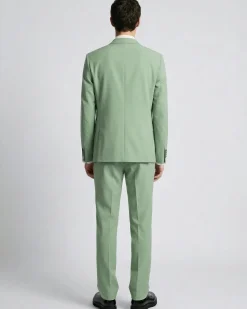 Veste de costume en laine verte