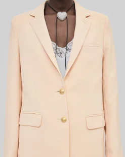 Veste de tailleur droite pêche