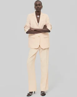 Veste de tailleur droite pêche